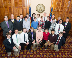 Rep. Epps and the Bleckley Co. HS Cross Country Team