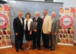 House Majority Leader Burns with John McCormick, his wife Paula, Screven County Extension Coordinator Ray Hicks, and Governor Nathan Deal.